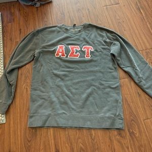Alpha Sigma Tau stitch crewneck